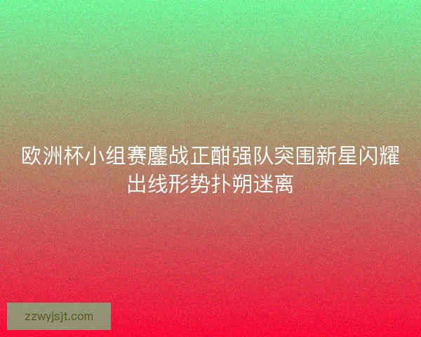 欧洲杯小组赛鏖战正酣强队突围新星闪耀出线形势扑朔迷离